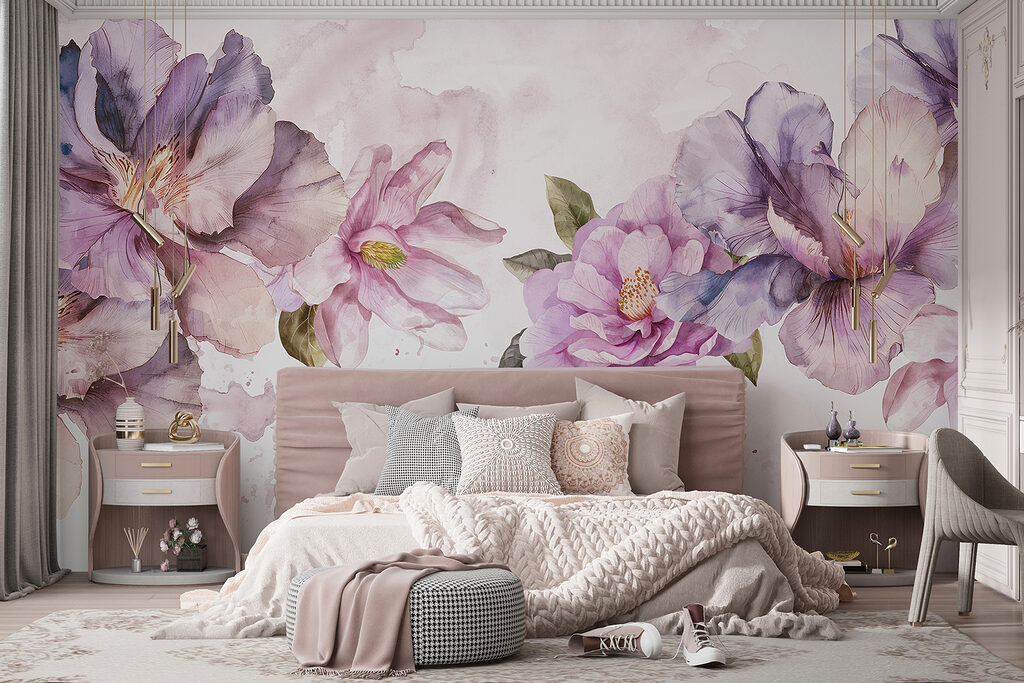 Groep paarse bloemen — interieur 5