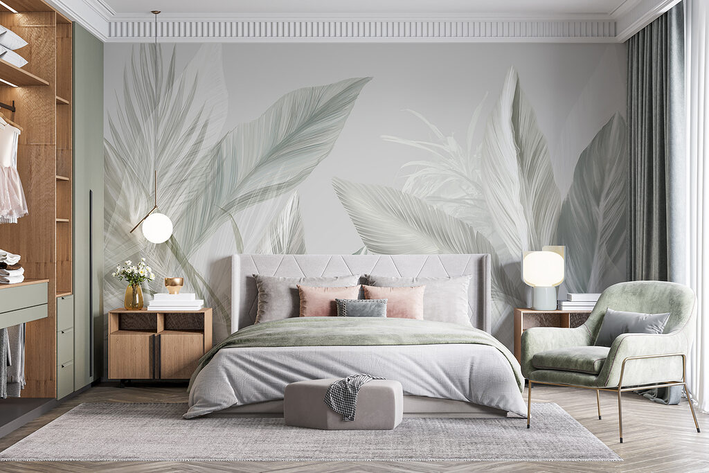 Fijn bladwerk in zachte tinten — interieur 2