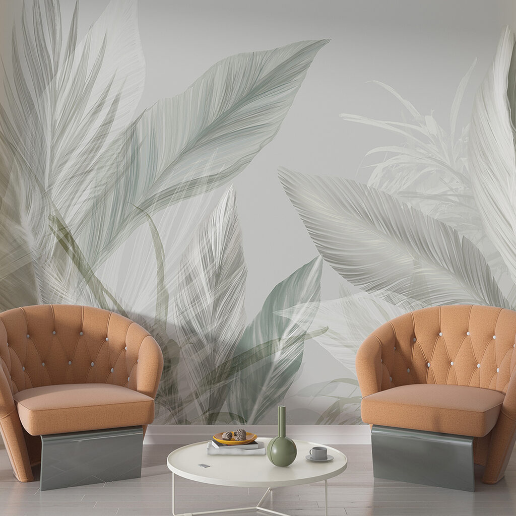Fijn bladwerk in zachte tinten — interieur 4