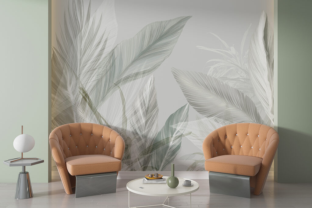 Fijn bladwerk in zachte tinten — interieur 5