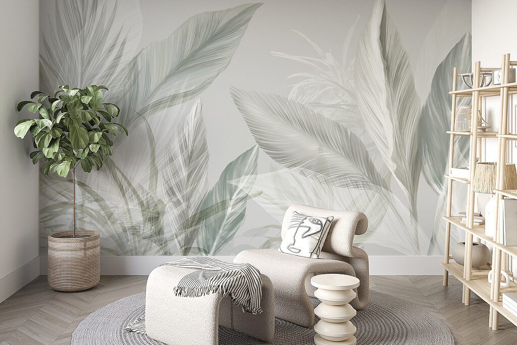Fijn bladwerk in zachte tinten — interieur 6