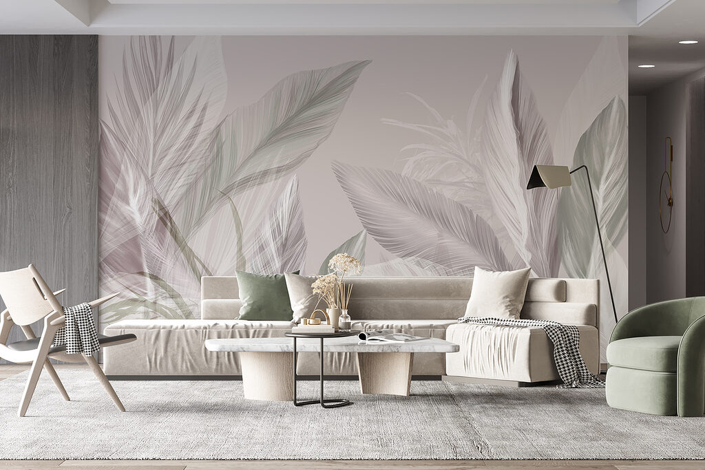 Tropische bladeren in tegenlicht — interieur 6