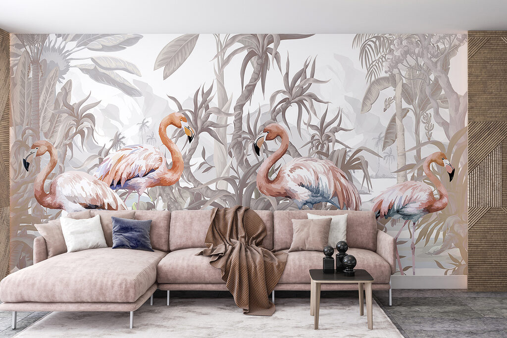 Flamingo's voor lichte junglebomen — interieur 3