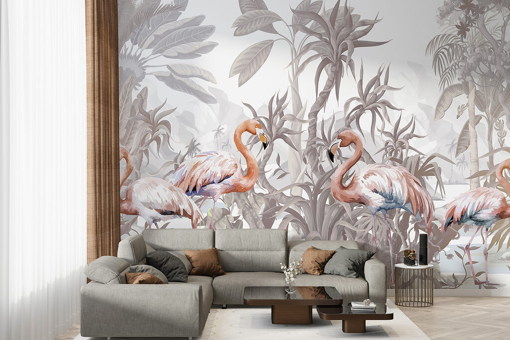 Flamingo's voor lichte junglebomen — interieur 4