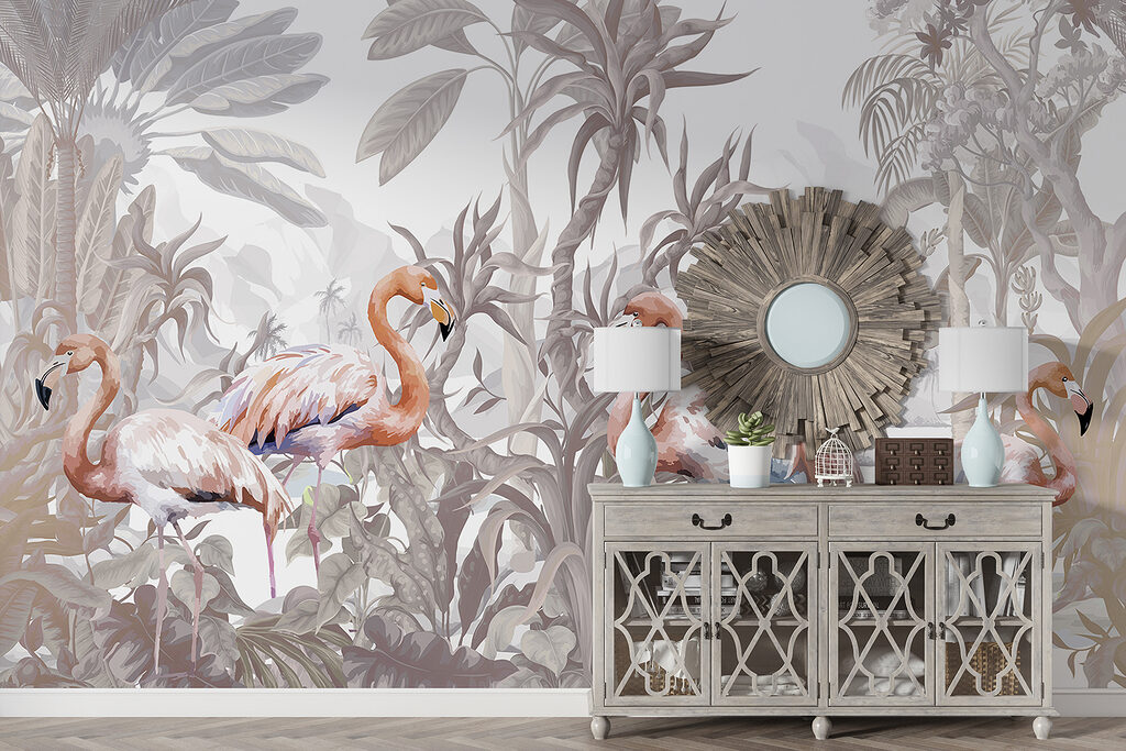 Flamingo's voor lichte junglebomen — interieur 6