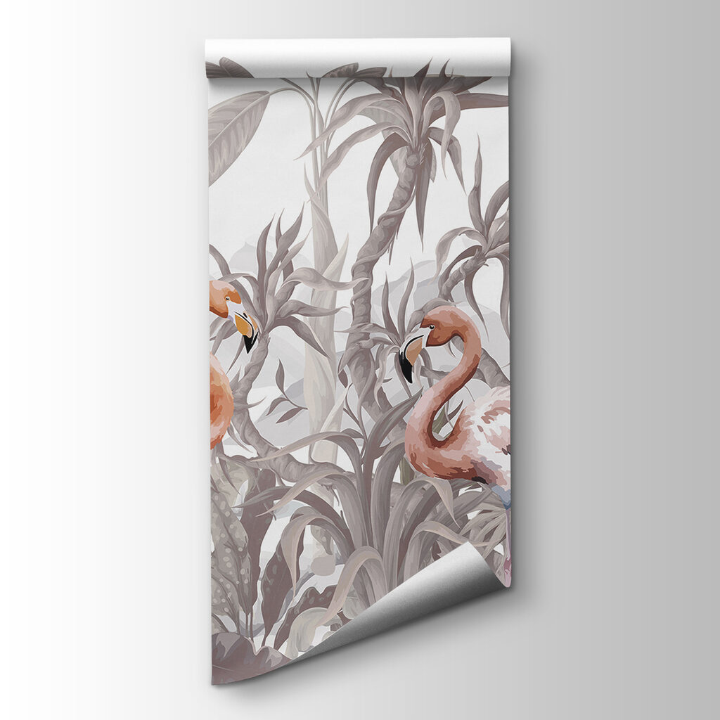 Flamingo's voor lichte junglebomen — productweergave