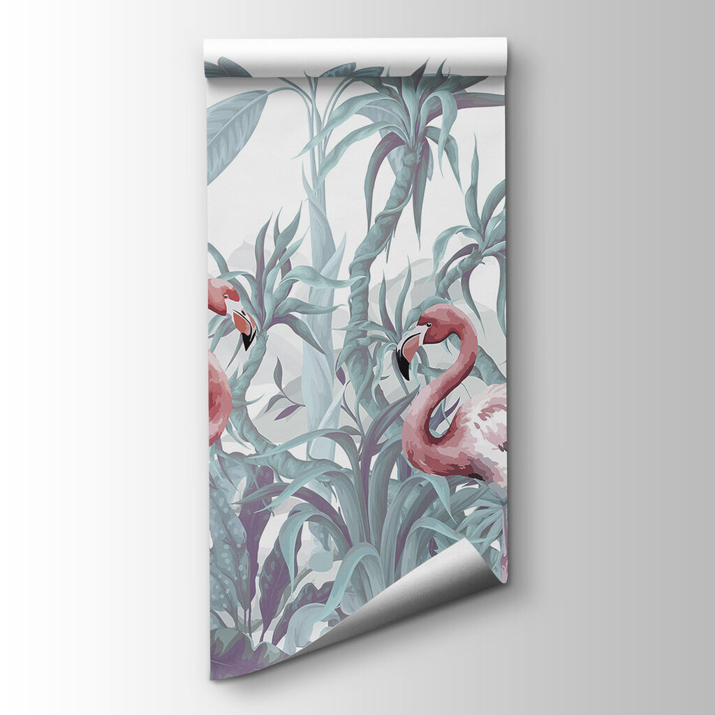Groep flamingo's in een jungle — productweergave