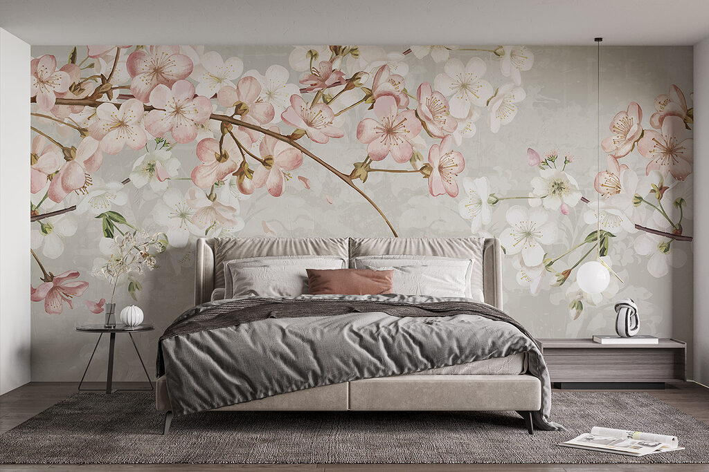 Verfijnde bloesems in zachte tinten — interieur 2