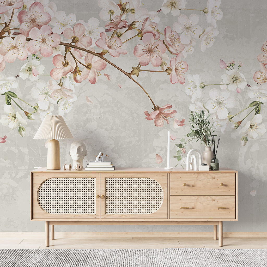 Verfijnde bloesems in zachte tinten — interieur 6