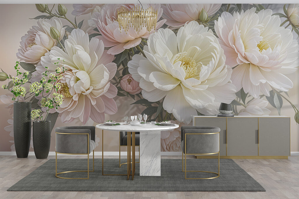 Zacht boeket in roomroze — interieur 4
