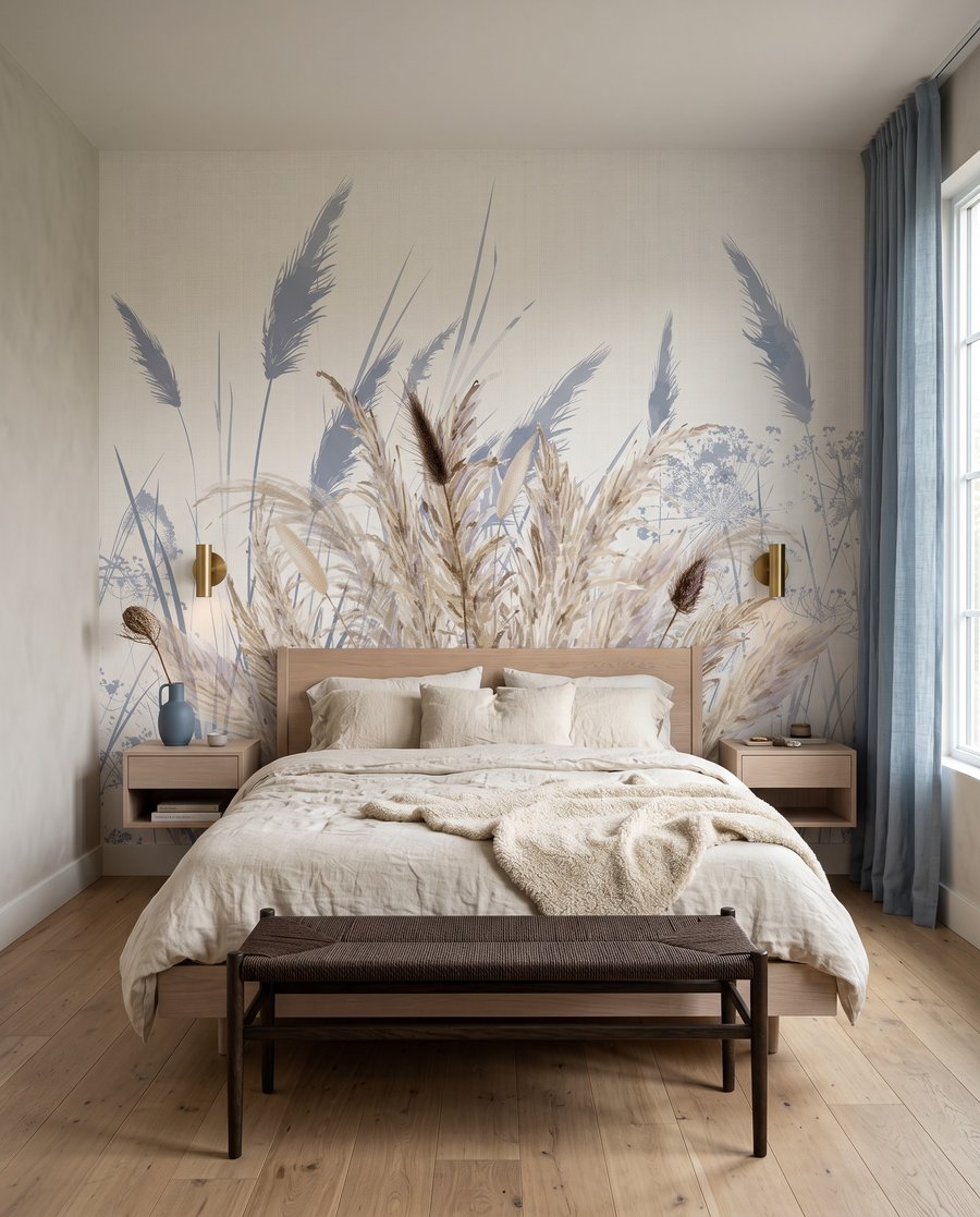 Halmen met blauwe schaduwen — interieur 2