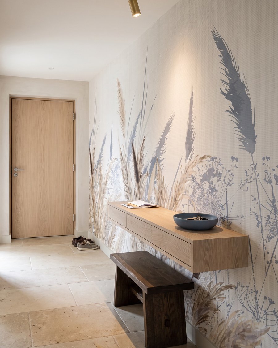 Halmen met blauwe schaduwen — interieur 5