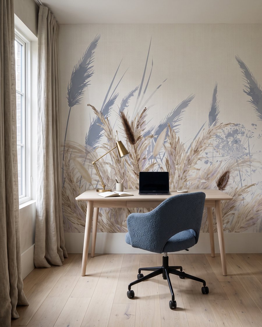 Halmen met blauwe schaduwen — interieur 7