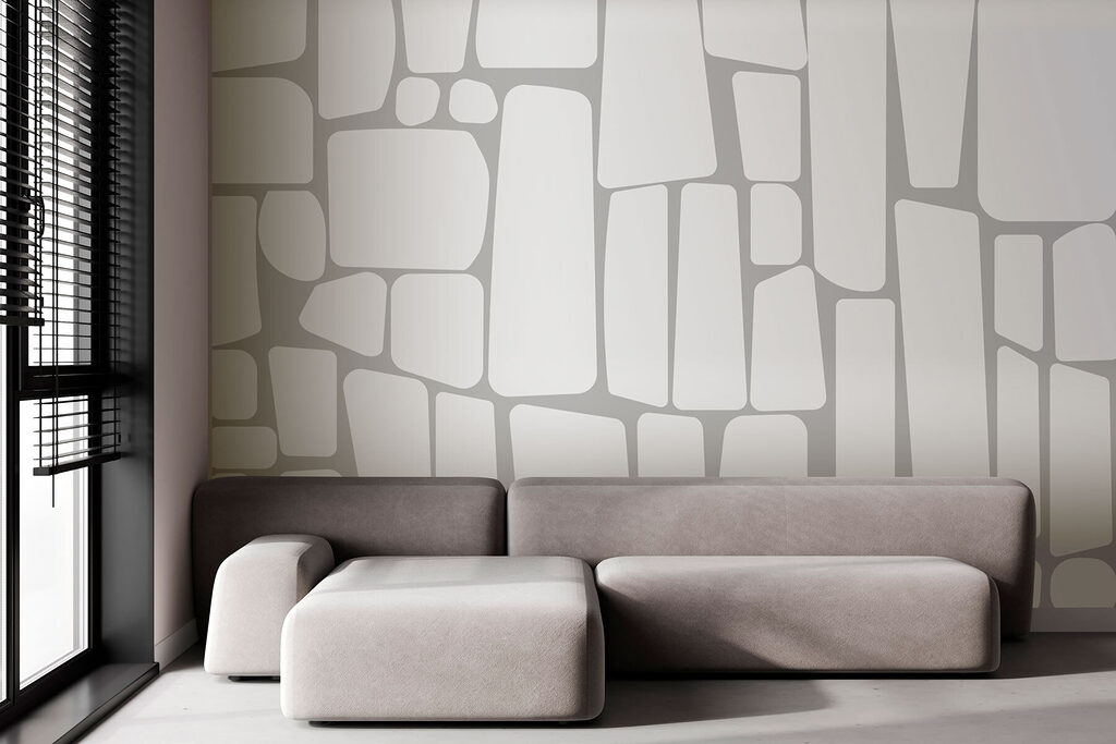 Afgeronde vlakken in mozaïek — interieur 2