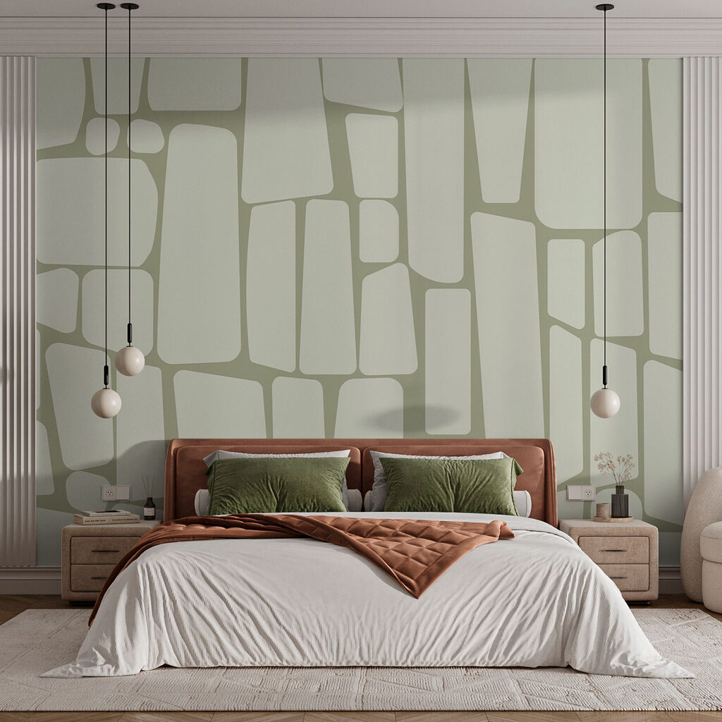 Afgeronde vlakken in mozaïek — interieur 1