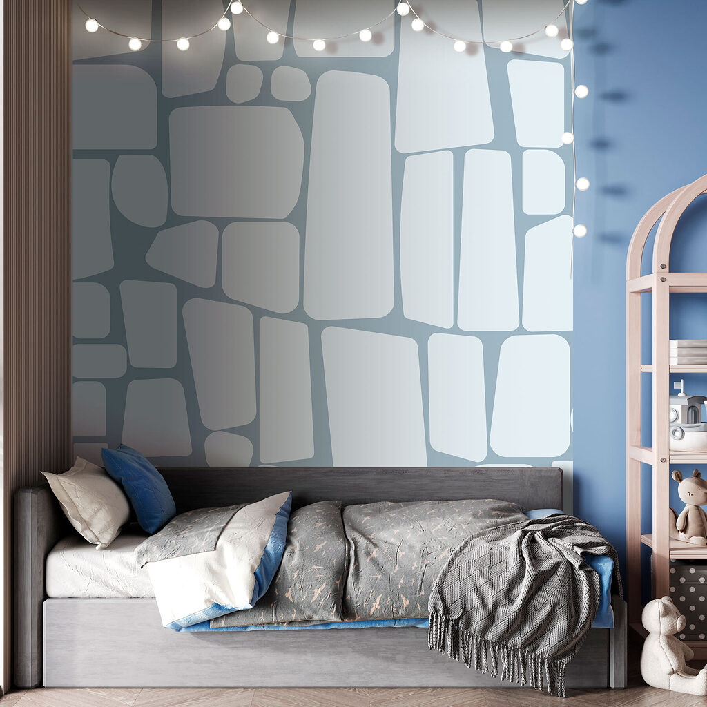 Afgeronde vlakken in mozaïek — interieur 1