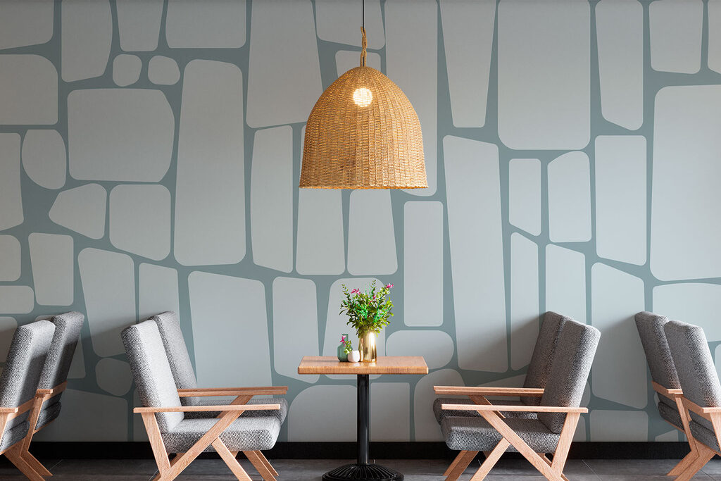 Afgeronde vlakken in mozaïek — interieur 2
