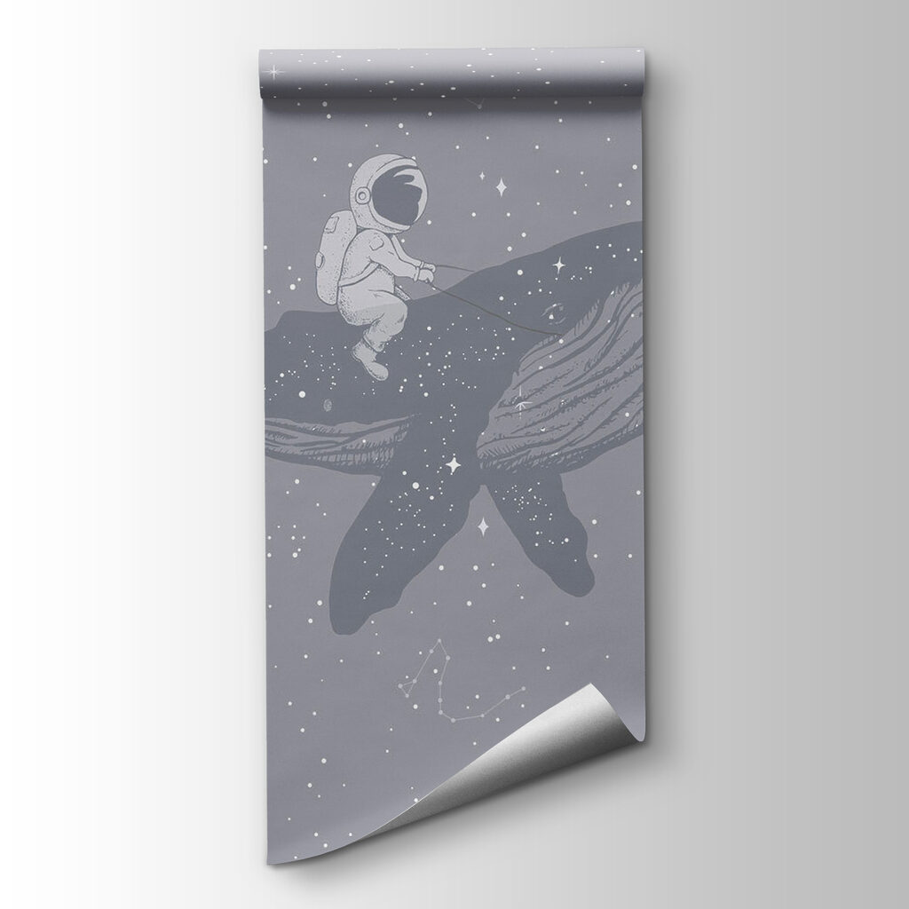 Astronaut op een walvis — productweergave