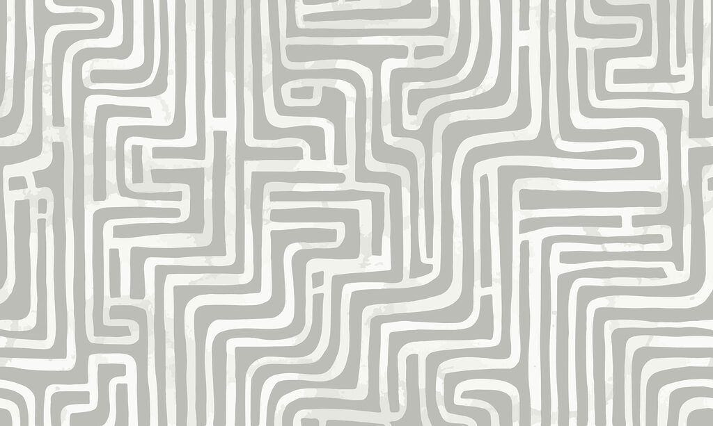 Grijs en wit doolhof — volledig ontwerp