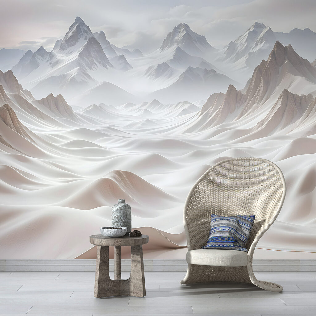 Witte dalen tussen bergtoppen — interieur 4