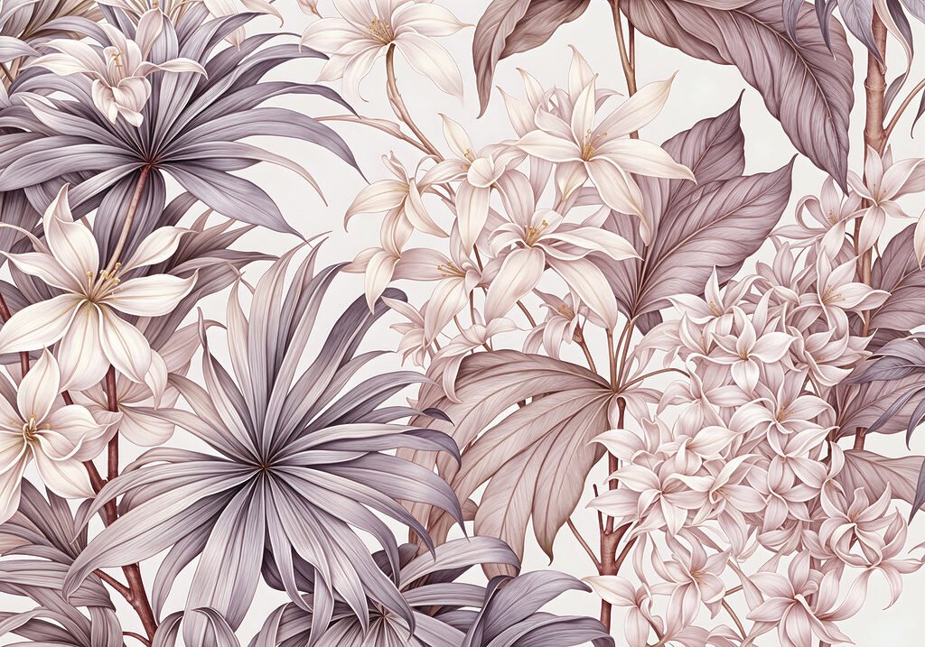 Elegante bloemstuk in zachte tinten — volledig ontwerp
