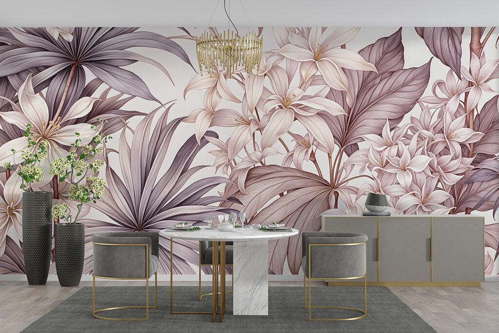 Elegante bloemstuk in zachte tinten — interieur 4