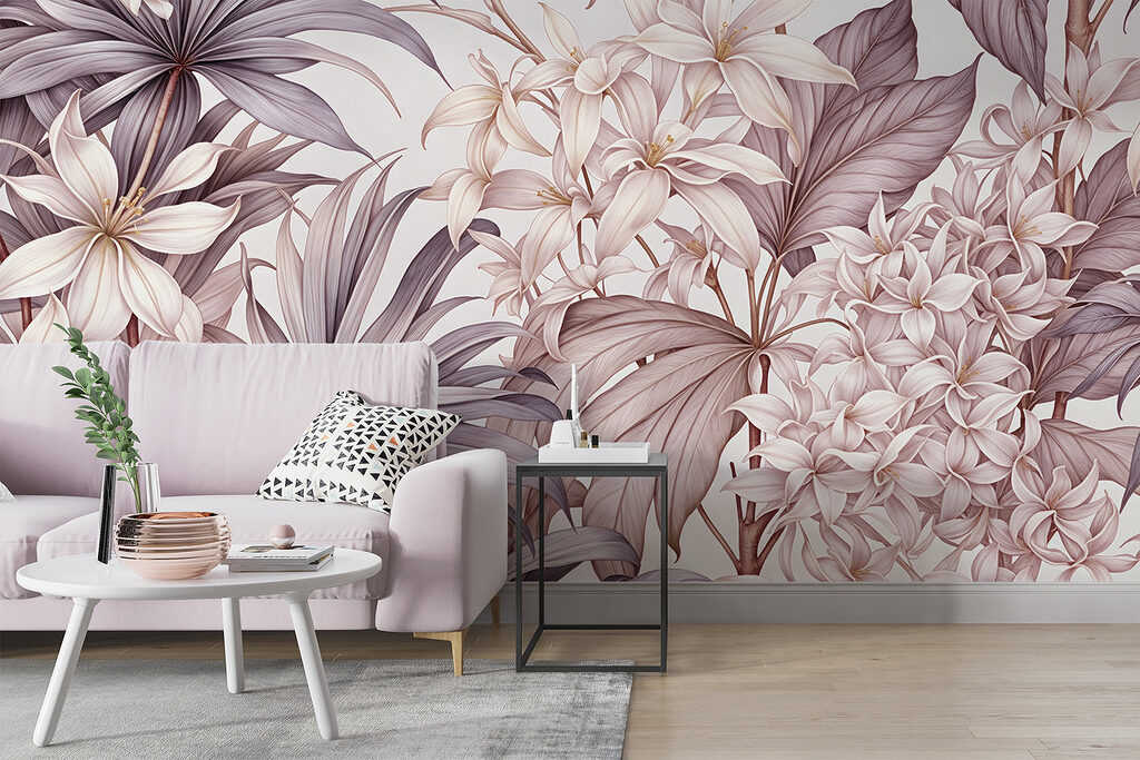 Elegante bloemstuk in zachte tinten — interieur 5