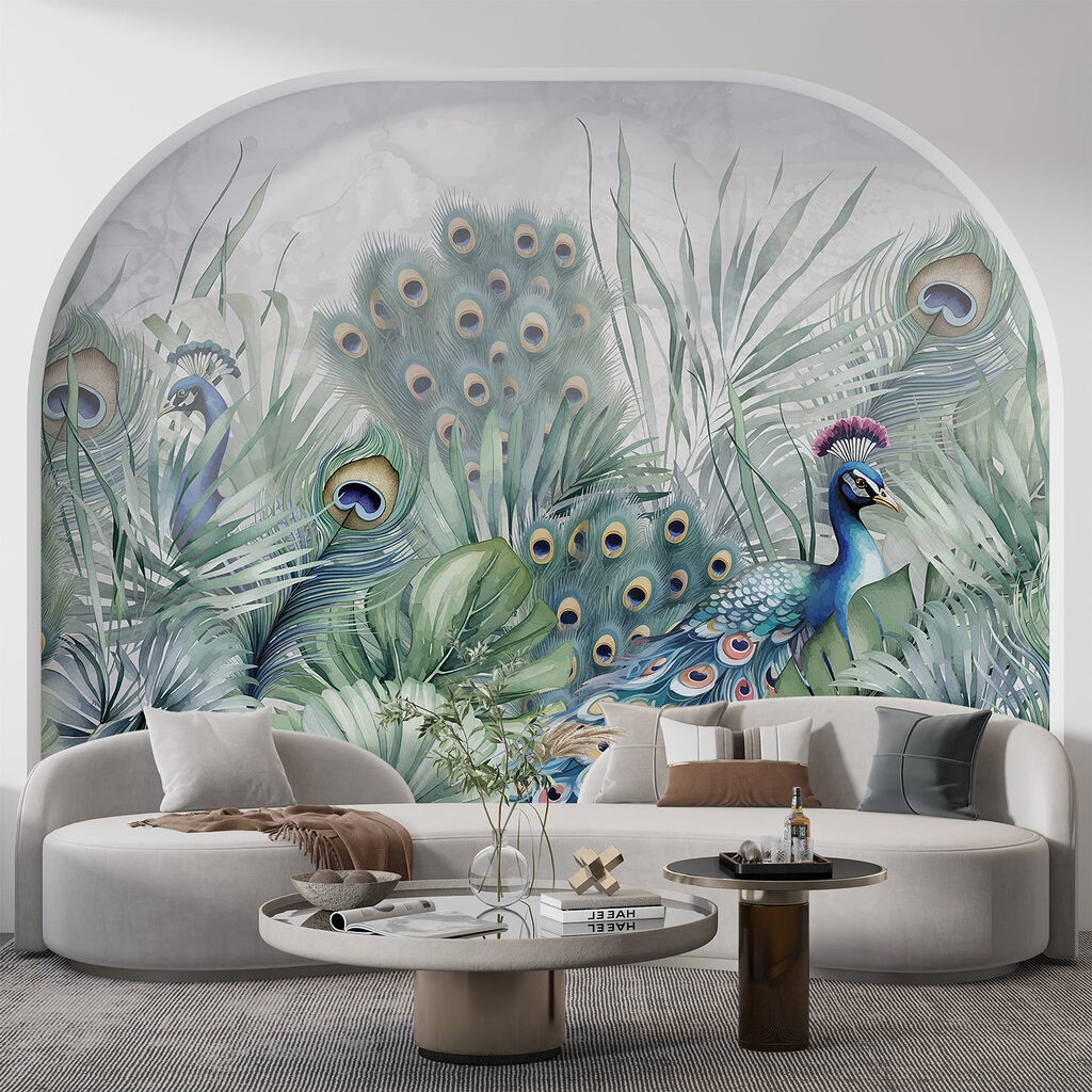 Pauw tussen grote veren — interieur 4