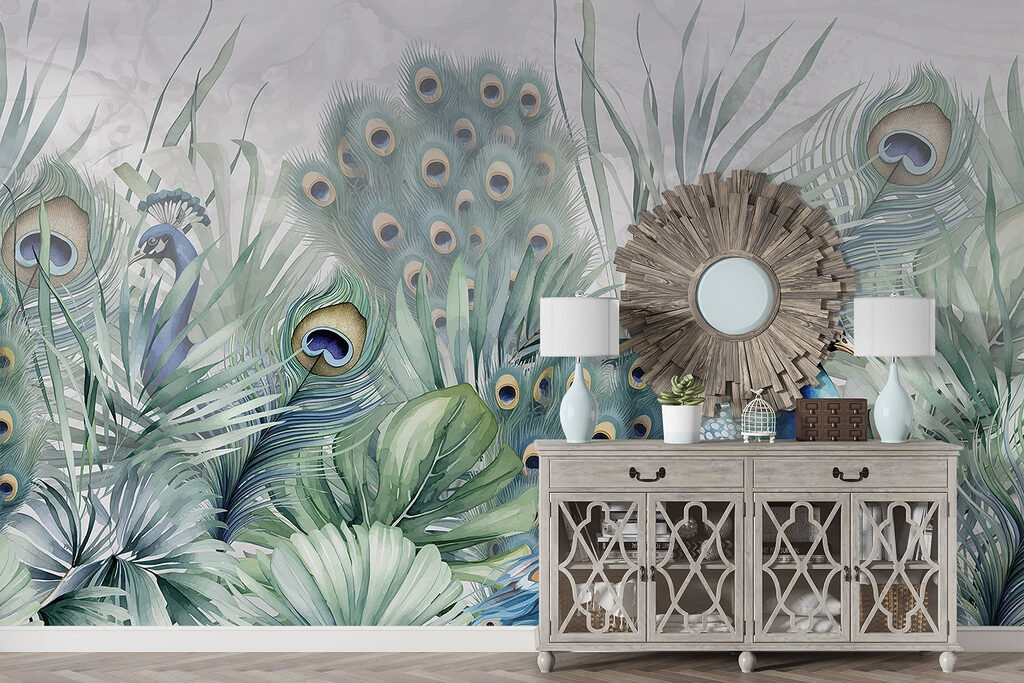 Pauw tussen grote veren — interieur 5