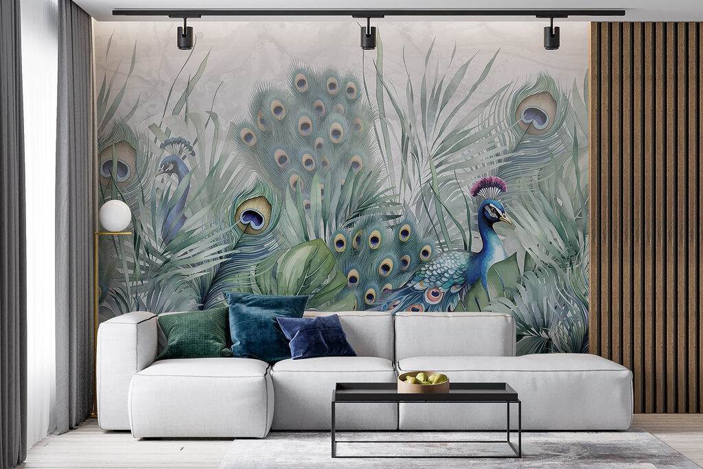 Pauw tussen grote veren — interieur 6