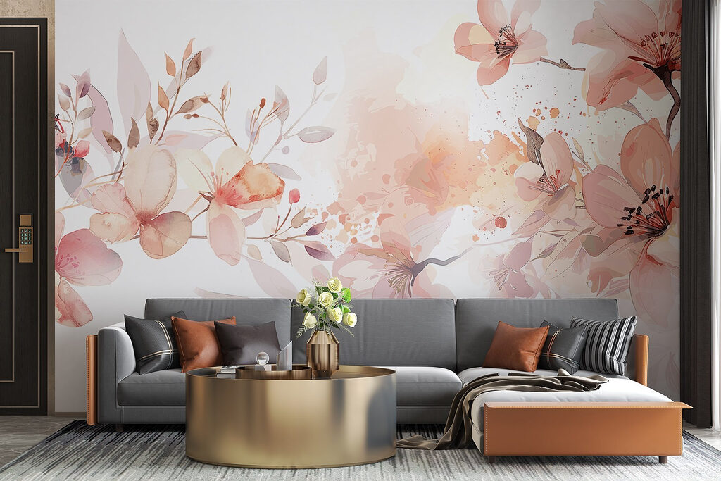 Bloesem met losse verfspatten — interieur 2