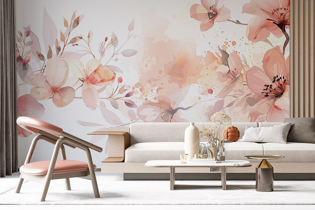 Bloesem met losse verfspatten — interieur 6
