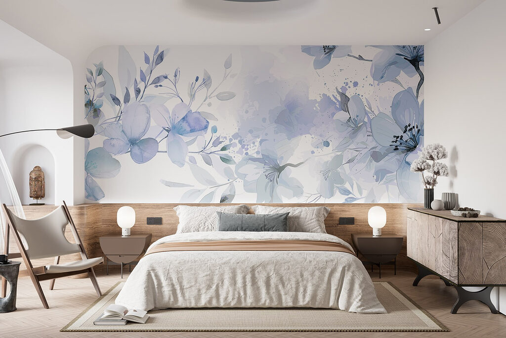 Bloesem met losse verfspatten — interieur 2