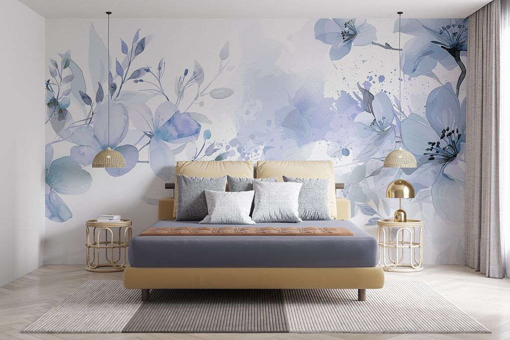 Bloesem met losse verfspatten — interieur 3