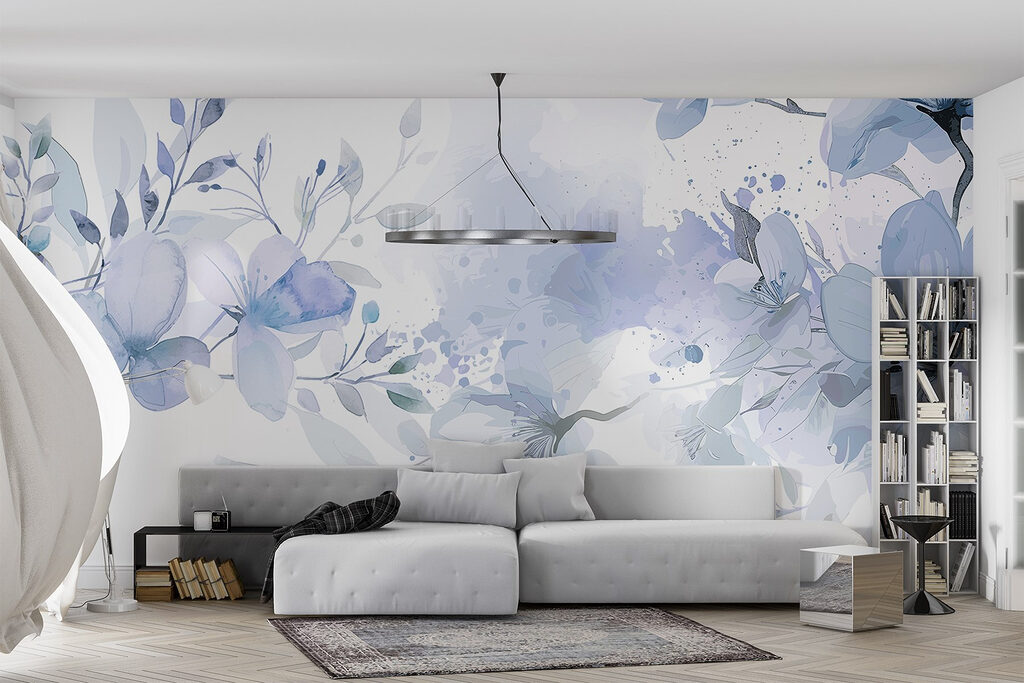 Bloesem met losse verfspatten — interieur 4