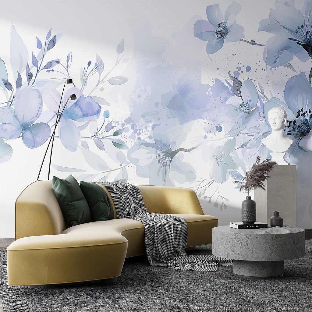 Bloesem met losse verfspatten — interieur 5
