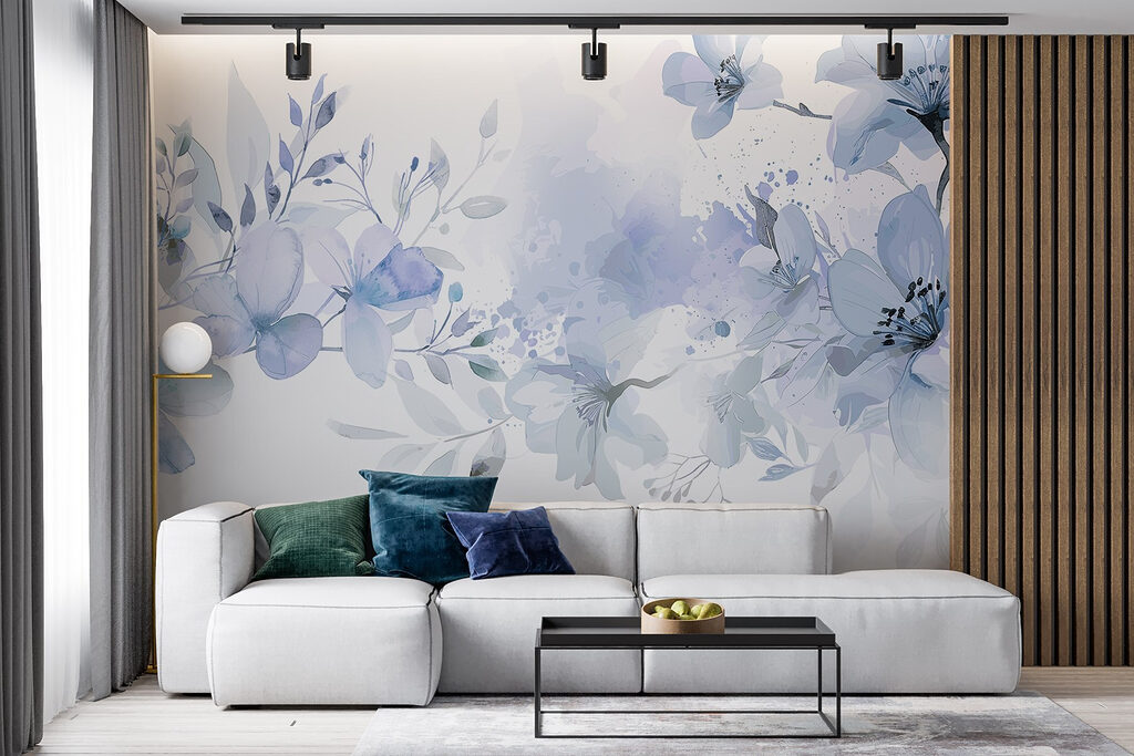 Bloesem met losse verfspatten — interieur 6