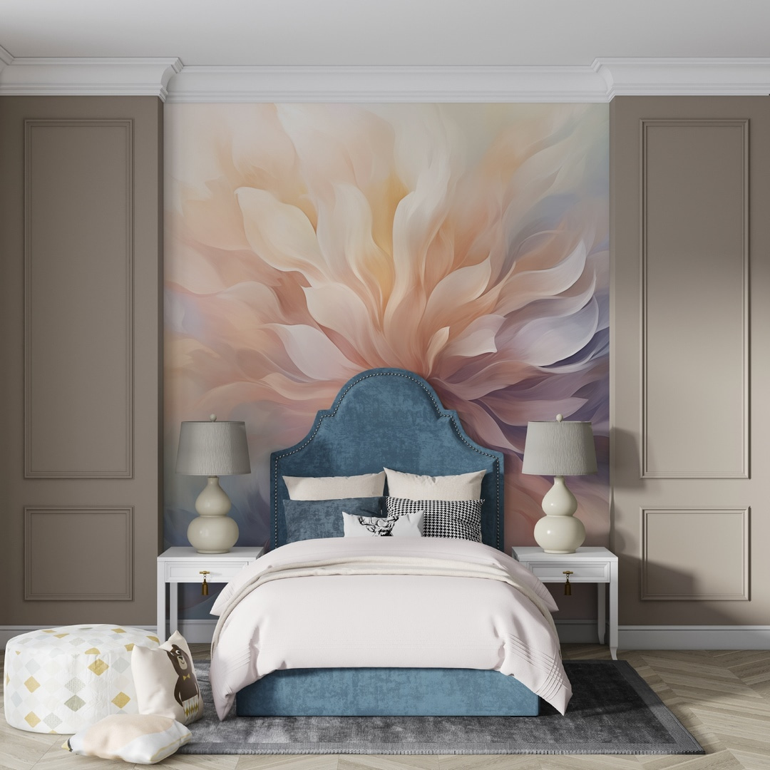 Zachte bloemblaadjes in zachte tinten — interieur 2
