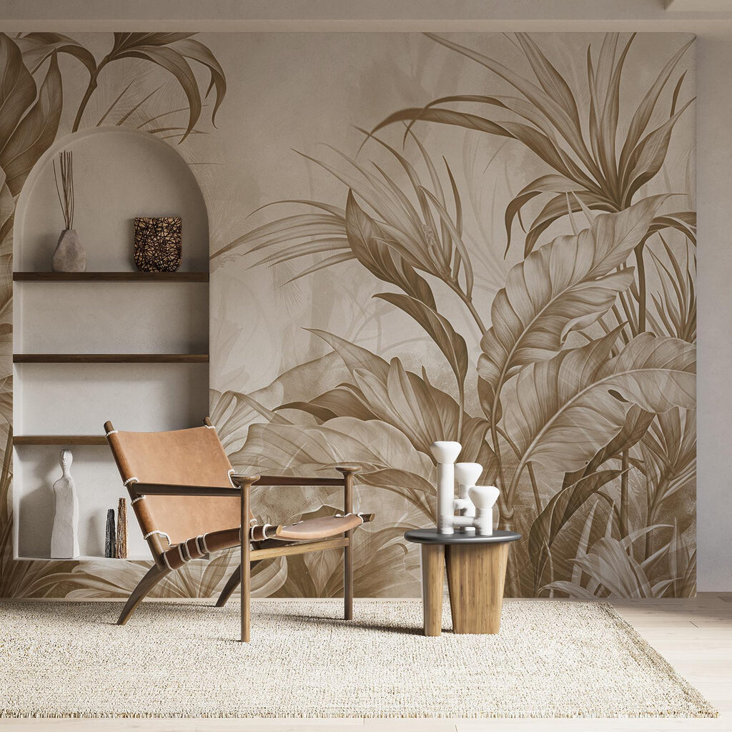 Bladeren vullen het beeld — interieur 3