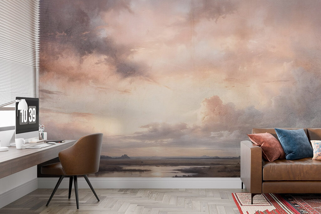 Avondwolken boven een waterlandschap — interieur 4