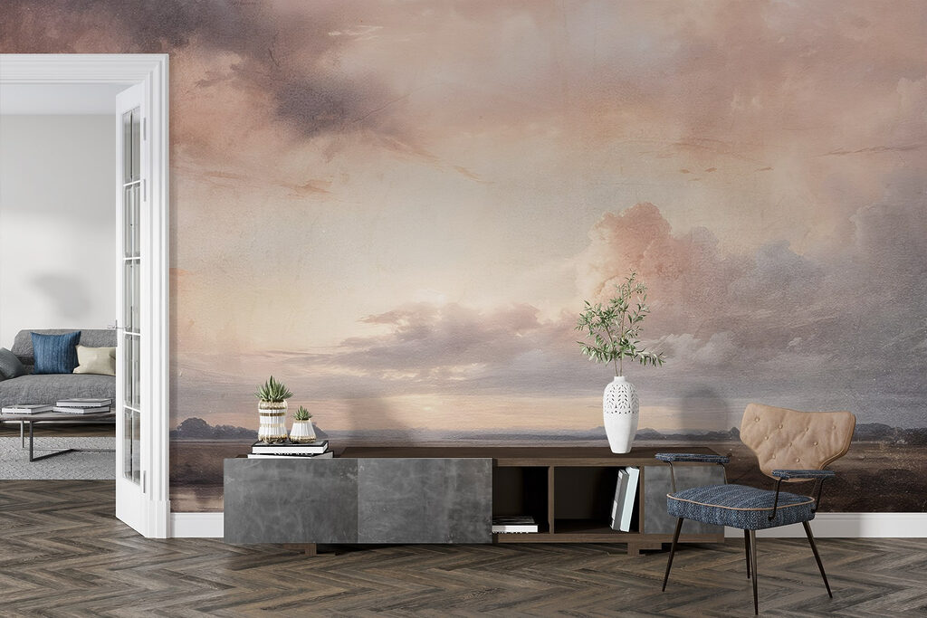 Avondwolken boven een waterlandschap — interieur 5