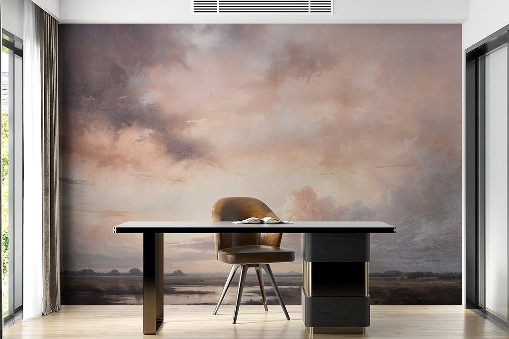 Avondwolken boven een waterlandschap — interieur 6