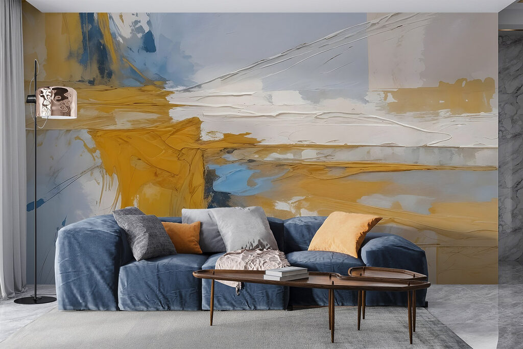 Kleurvlakken kruisen elkaar — interieur 2