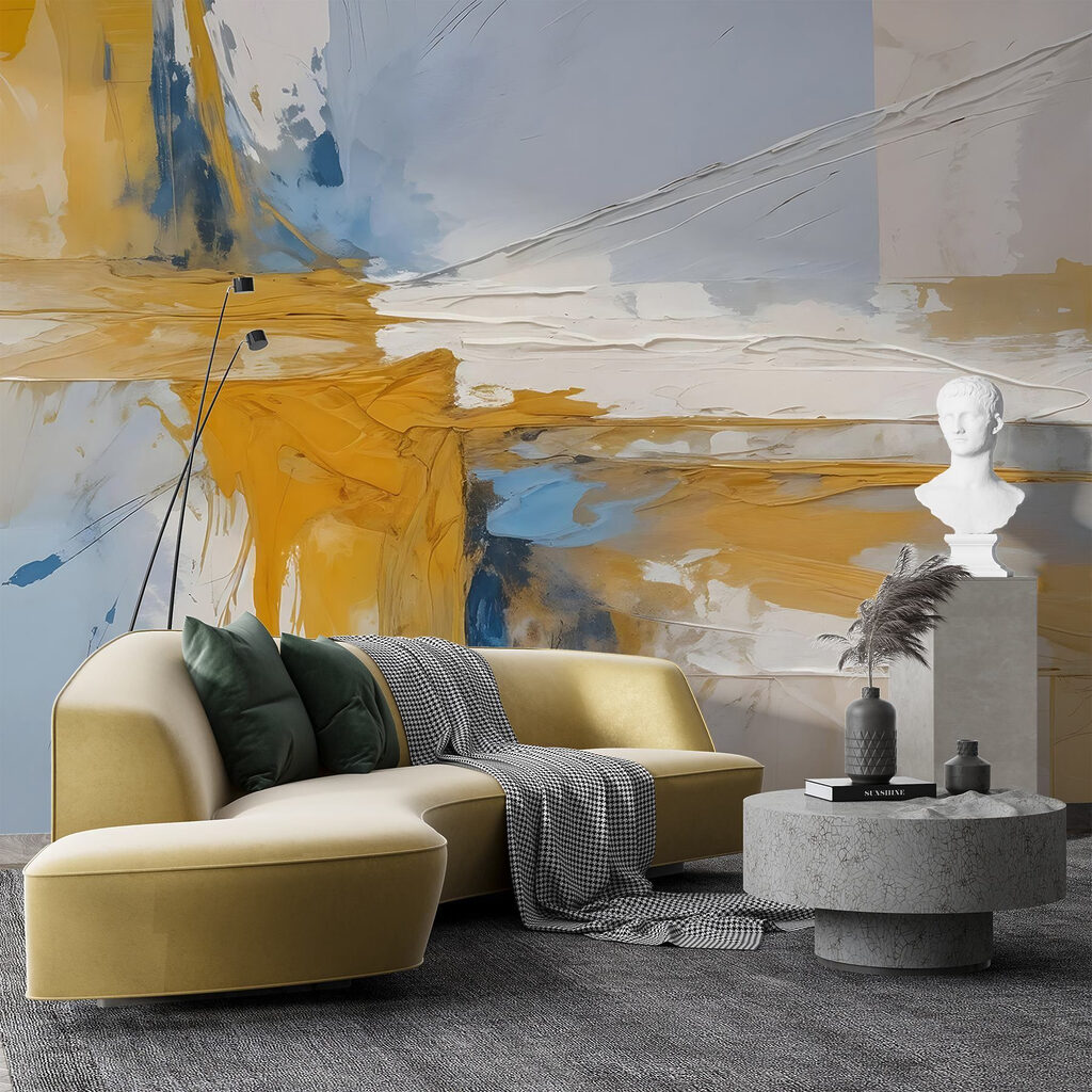 Kleurvlakken kruisen elkaar — interieur 4