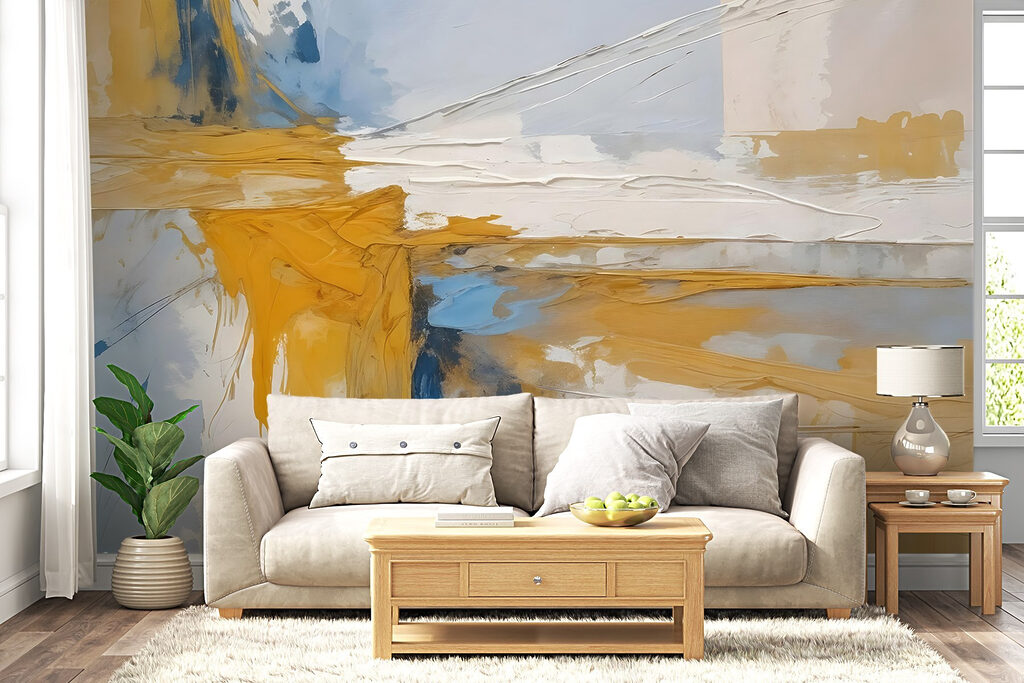 Kleurvlakken kruisen elkaar — interieur 5