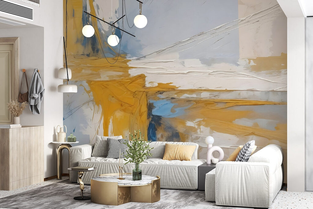 Kleurvlakken kruisen elkaar — interieur 6