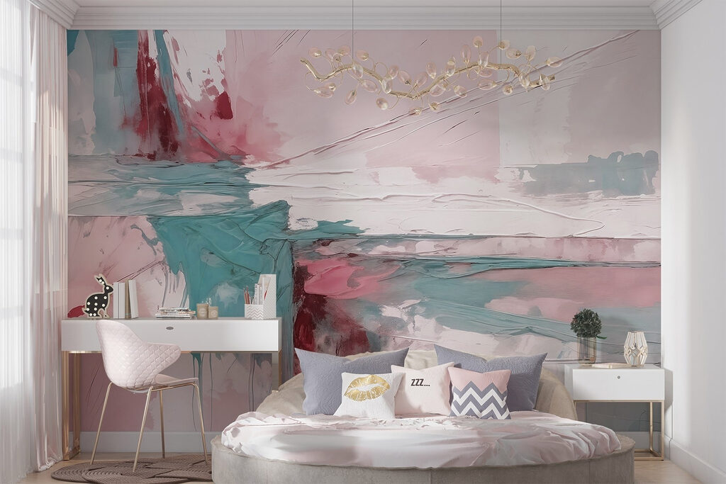 Kleurvlakken kruisen elkaar — interieur 1