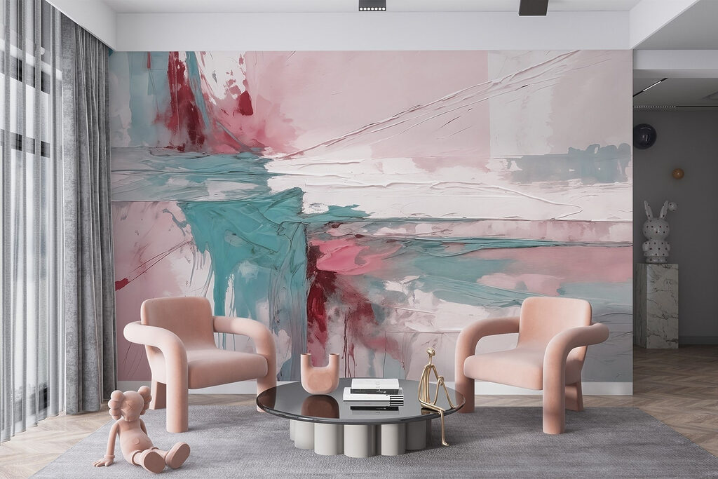 Kleurvlakken kruisen elkaar — interieur 2