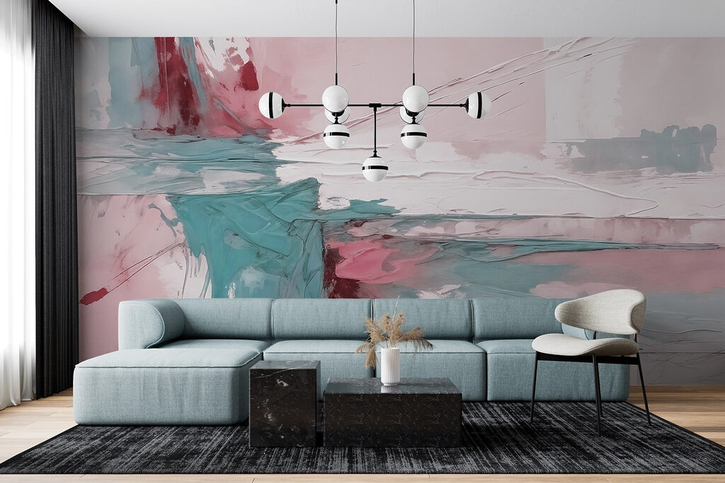 Kleurvlakken kruisen elkaar — interieur 3