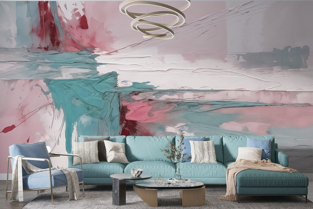 Kleurvlakken kruisen elkaar — interieur 5